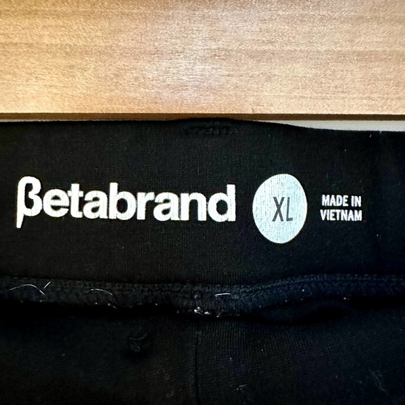 Betabrand Black Pull On Wide Leg Pants Size XL - Picture 5 of 5